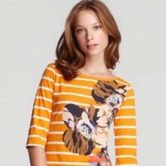 EUC French Connection Floral Pixie T-Shirt Dress Size 2 - Picture 2 of 7